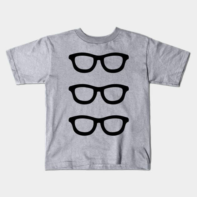 3 Smart Glasses Kids T-Shirt by XOOXOO